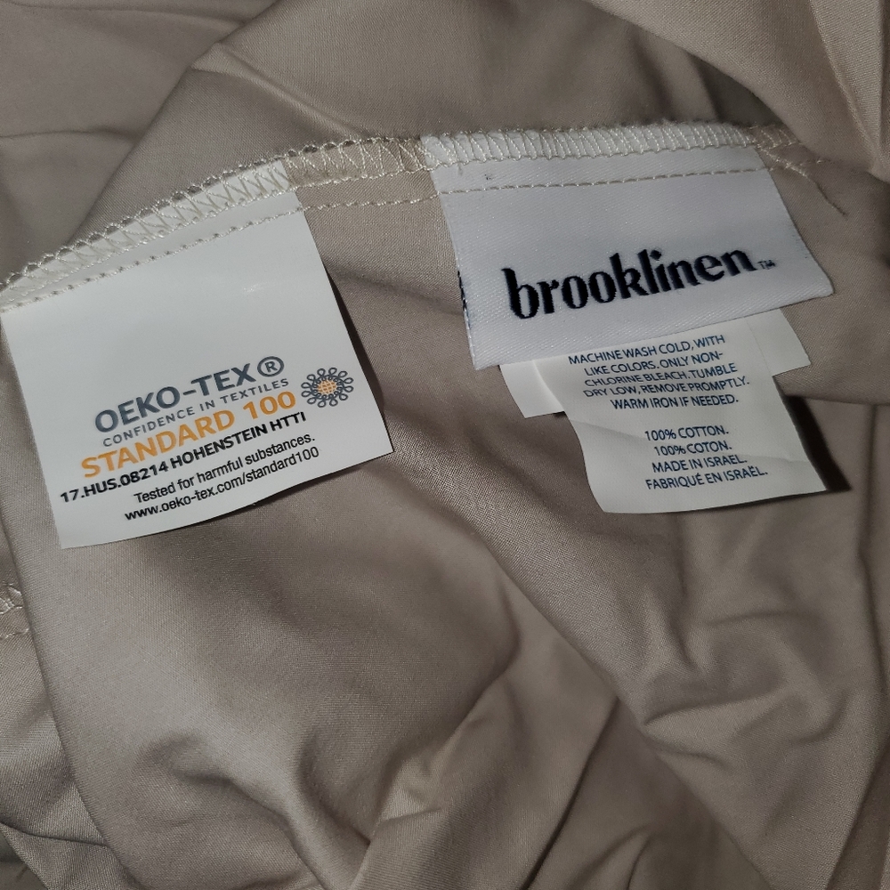 SOLD☆BROOKLINEN☆ Classic sheet set-Soft grey - Picture 6 of 7